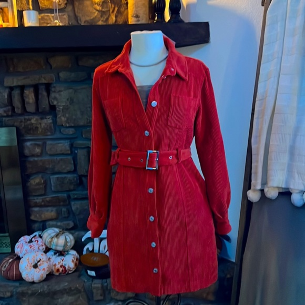 Gorgeous Red Corduroy Jacket Available in S and‎ M